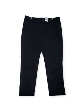 J.Crew High-Rise Girlfriend Chino Pant Womens 14 Black Career Preppy Stretch